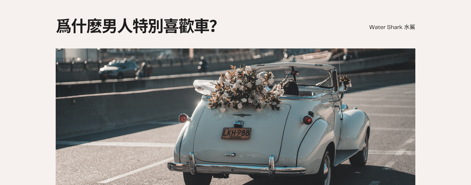 爲什麽男人特別喜歡車?